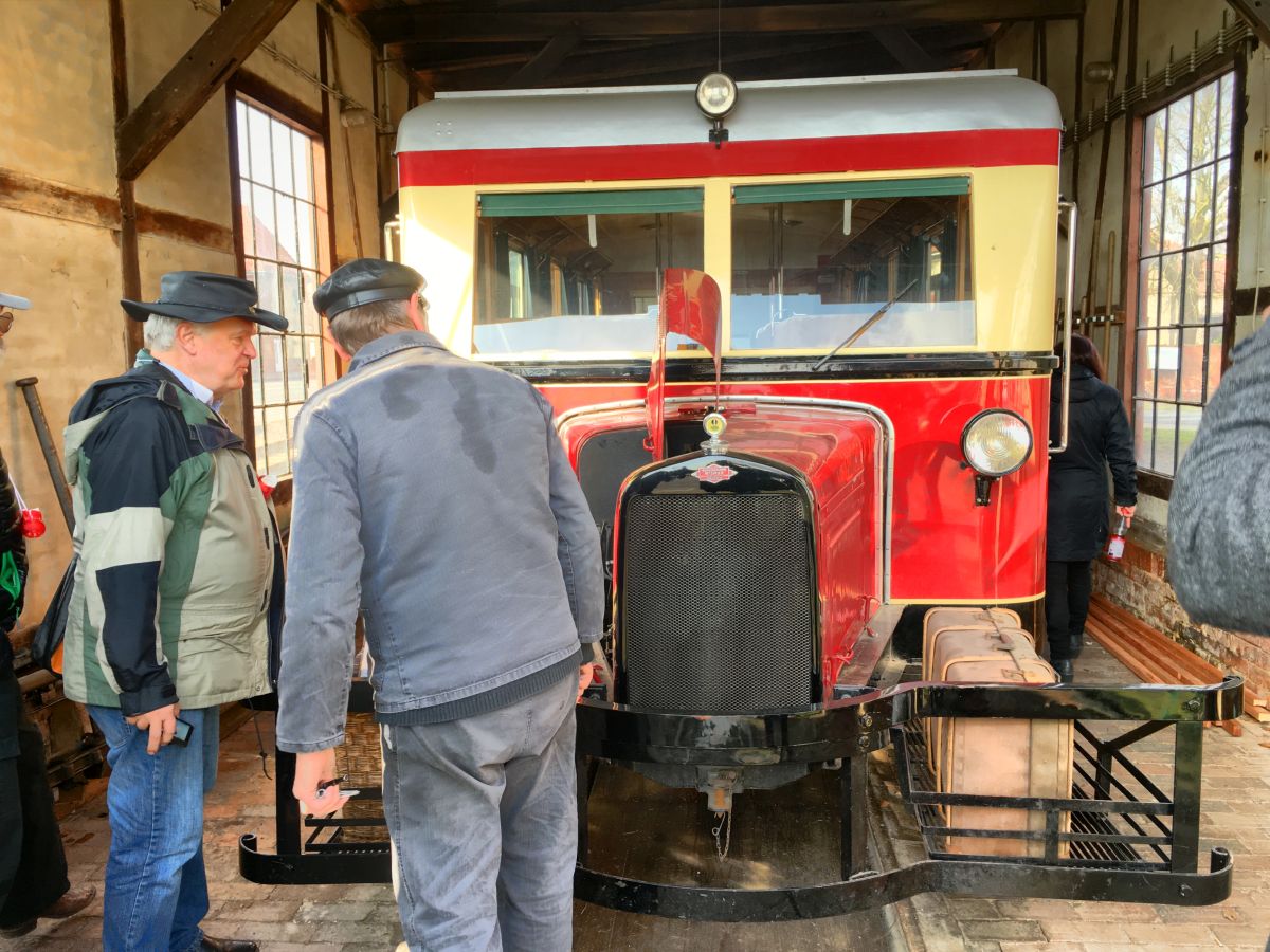 Historischer Triebwagen der Museums-Eisenbahn Bruchhausen-Vilsen - Asendorf der ersten deutschen Museumseisenbahn, dem DEV Deutscher Eisenbahn-Verein e.V.